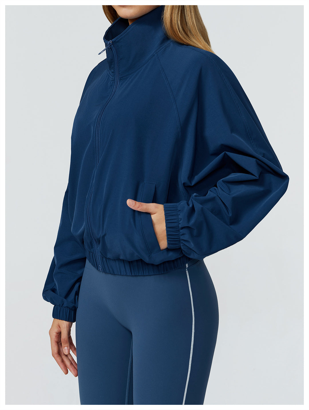 Sports Jacket Women Zipper Windproof Outdoor Running Workout Long Sleeve Yoga Clothes Coat