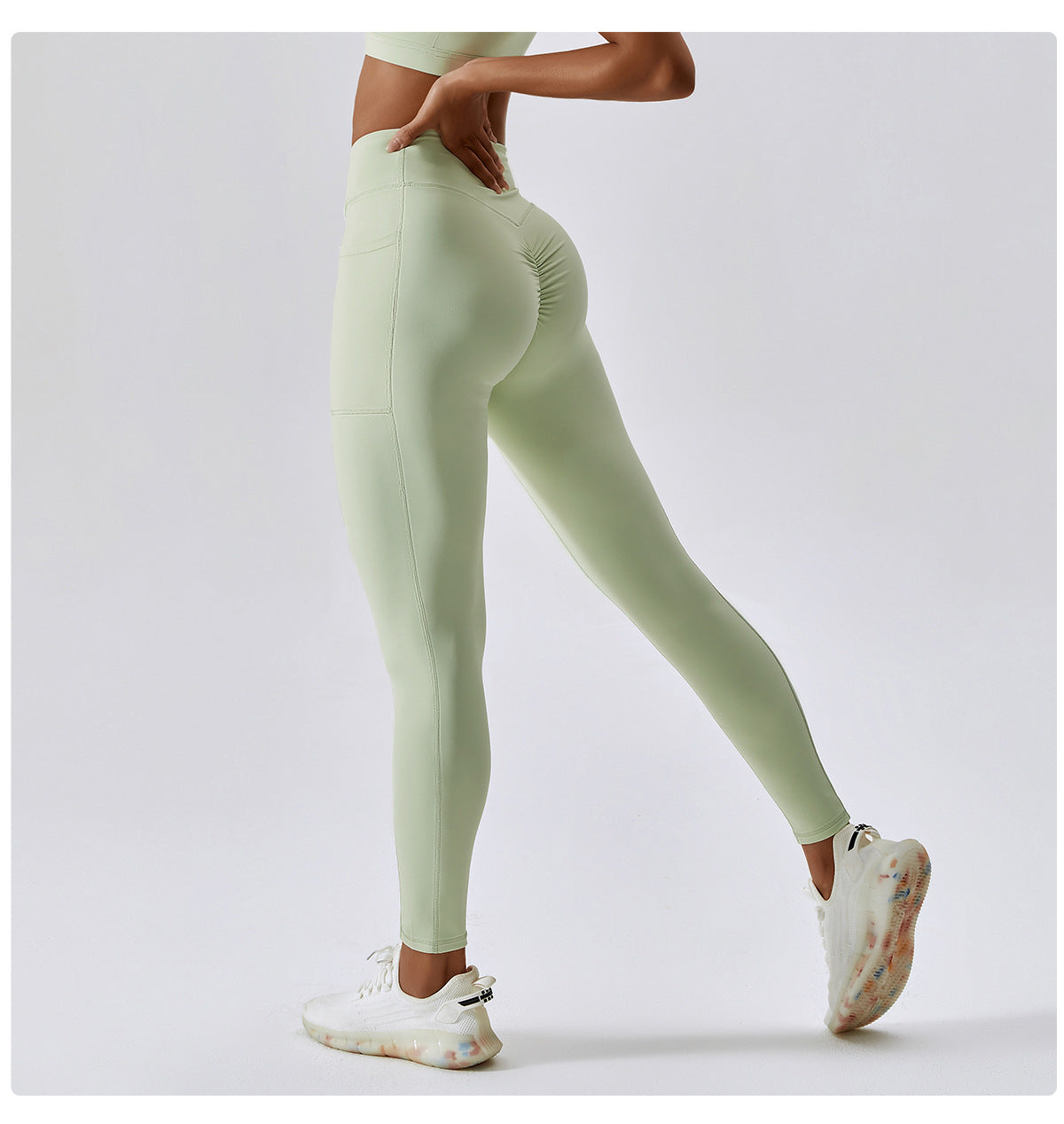 Fitness Pants Criss Cross Waist Head Skinny Running Sports Pants Women
