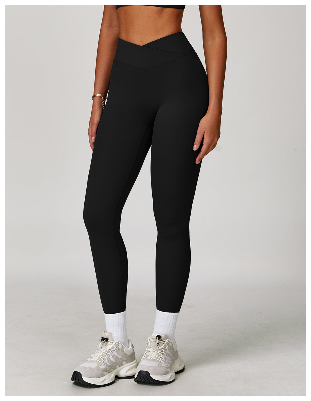 Sollinarry Nude Feel Yoga Pants Cross High Waist Tight Casual Trousers Running Sports Fitness Yoga Pants Yoga Pants