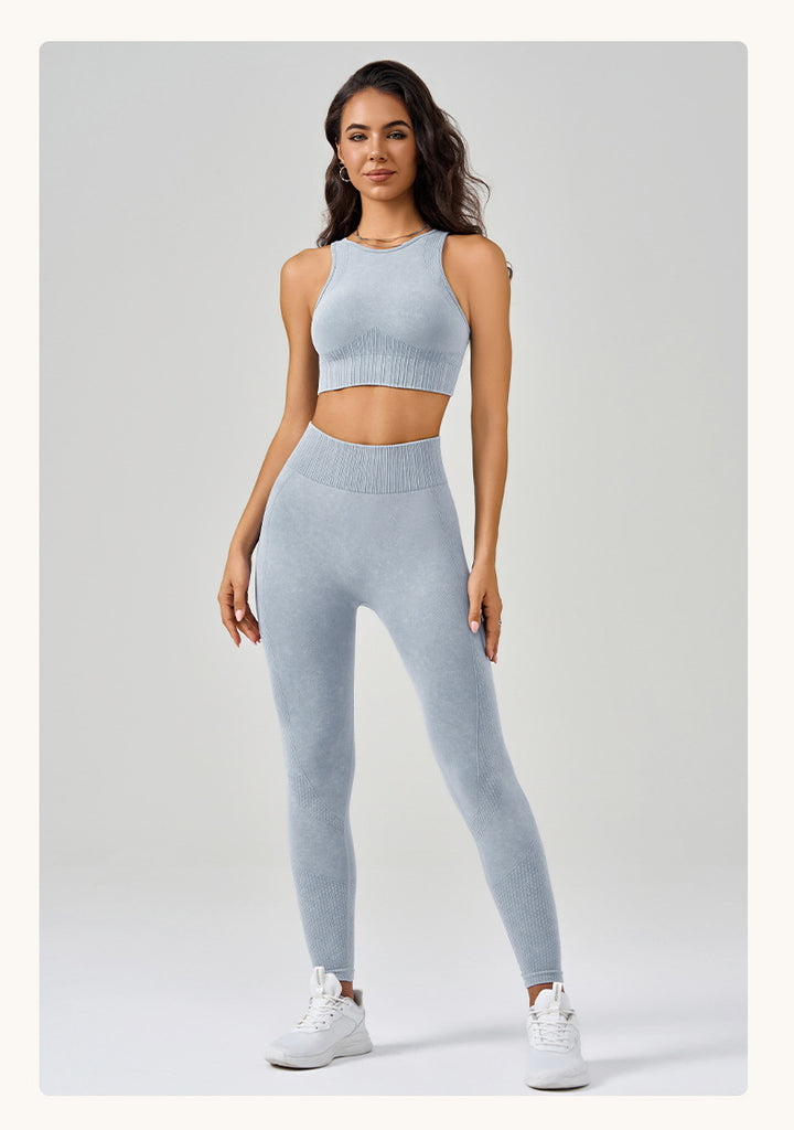 High Strength Sports Underwear Vest High Waist Hip Lift Running Trousers Fitness Yoga Wear Sports Suit