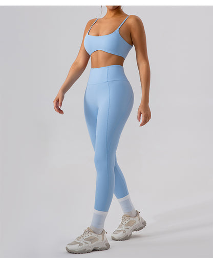 High Waist Tight Hip Raise Yoga Pants Nude Feel Sports Pants Pilates Running Compression Quick Drying Outerwear Fitness Pants