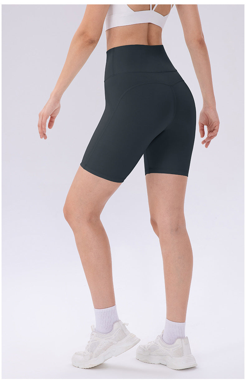Yoga Shorts Women Skinny Hip Raise Sports Pants High Elastic Quick Drying Outdoor Running Workout Shorts