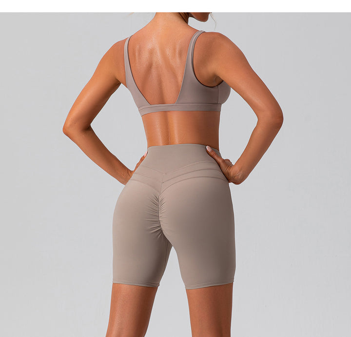 Autumn Quick-Drying Skinny Yoga Clothes Suit Running Casual Nude Feel Sports Training Fitness Suit Women