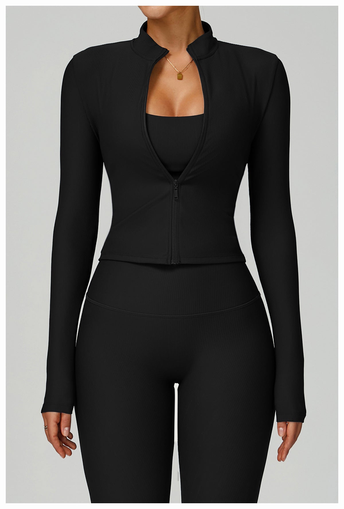 Yoga Jacket Slimming Outdoor Windproof Top Running Sports Fitness Jacket