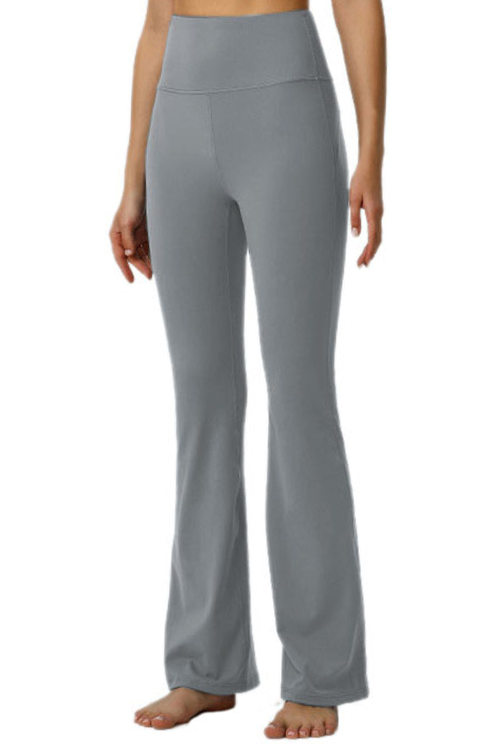 Yoga Pants Women High Waist Hip Lift Pro Tights Training Fitness Nude Feel Quick Drying Flared Sports Pants