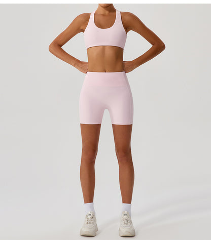 Cross Love Yoga Bra Women Sling with Chest Pad Outer Wear Workout Clothes Outdoor Sports Underwear