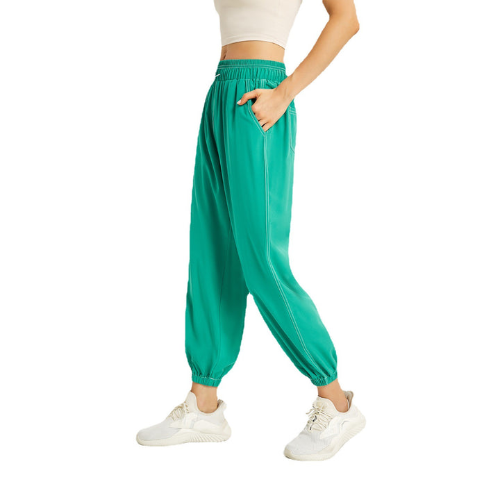 Sun Protection Slimming Sports Pants Women Summer Loose Tappered Running Trousers Casual Quick Drying Fitness Breathable High Waist Yoga Pants