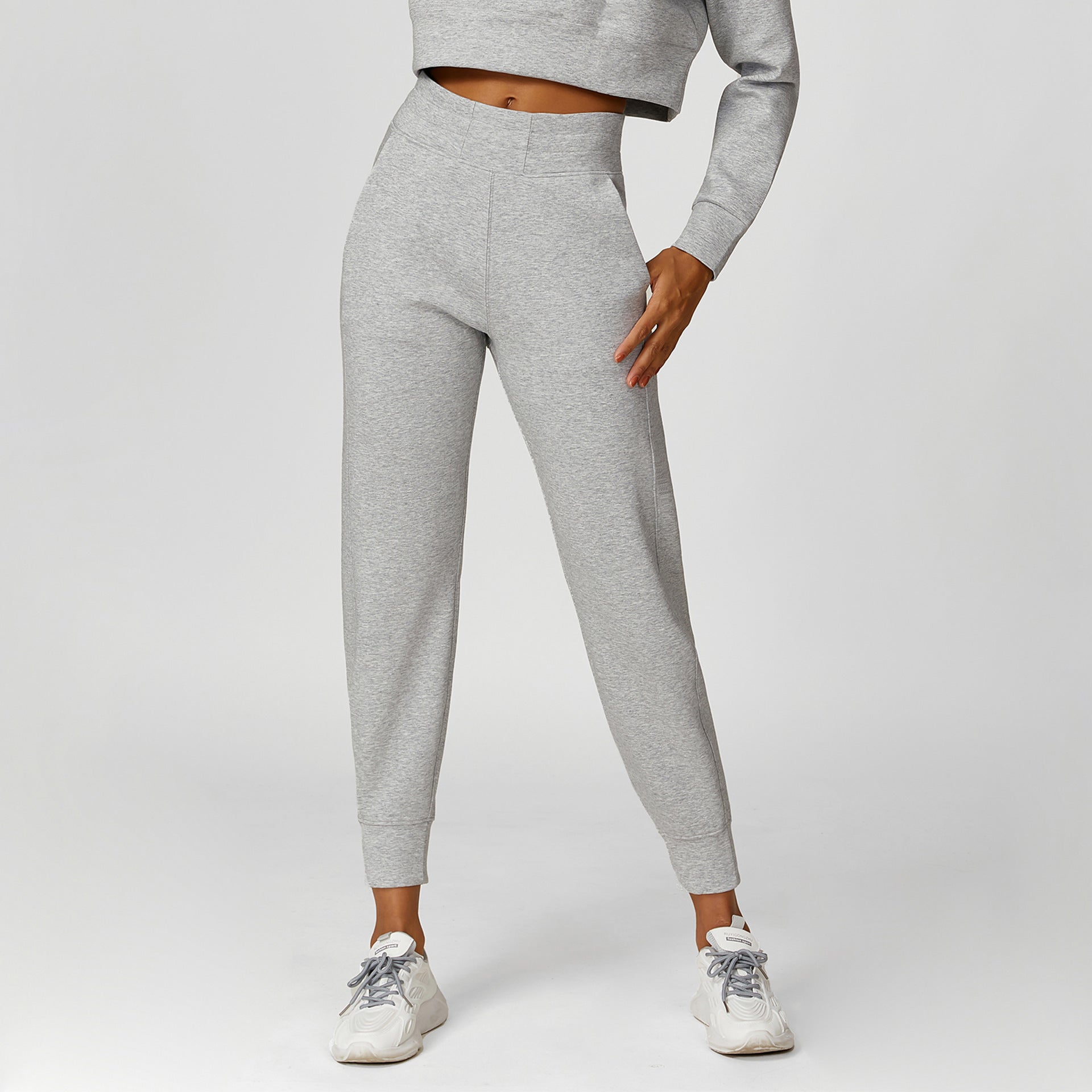 Shallow Flower Ash Sweatpants