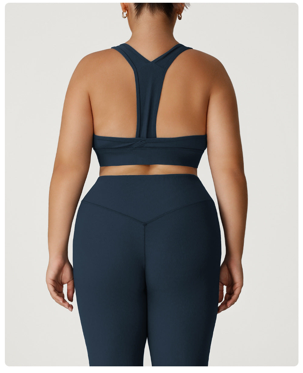 Thread Plus Size Sports Bra High Strength Yoga Push up Bras Sexy Beauty Back Running Workout Vest Women