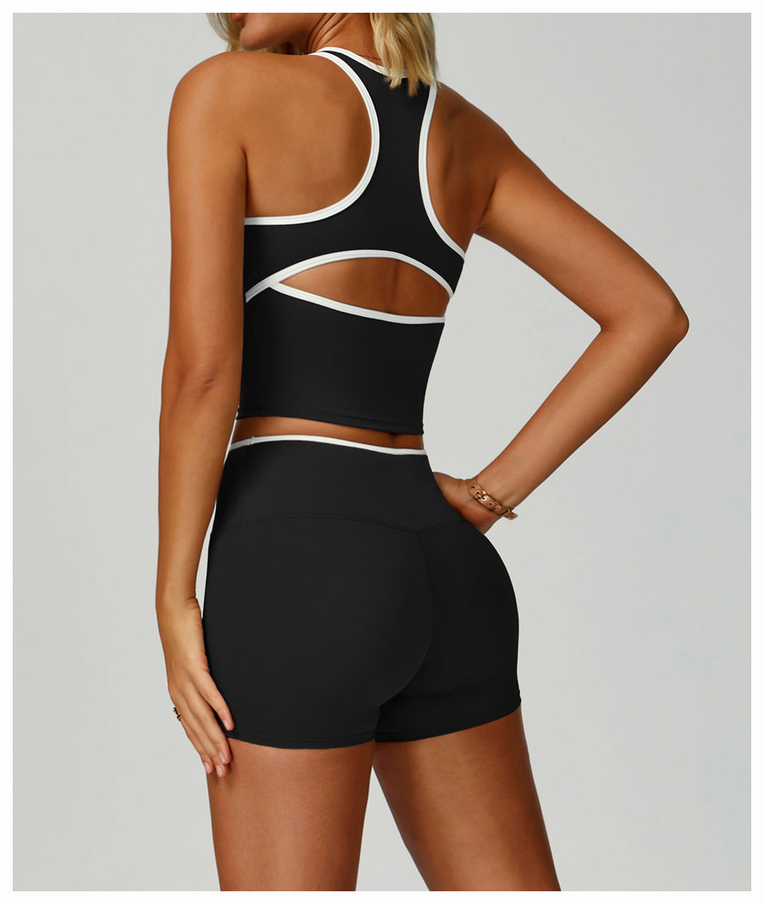 Women Feeling Hollow Out Cutout out Beauty Back Exercise Underwear Skinny Running Workout Clothes