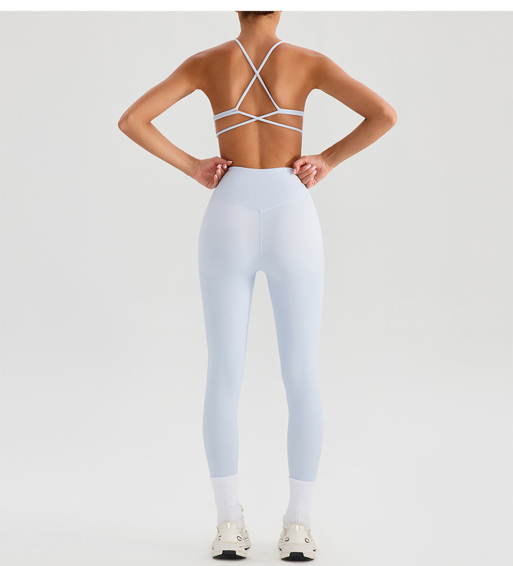 Nude Feel Yoga Pants Women Breathable Quick Drying Running Trousers Tight High Waist Hip Lifting Peach Exercise Workout Pants