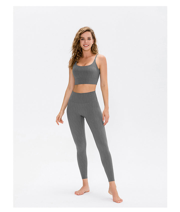Naked Women Sense Sports Bra Printed Yoga Vest with Chest Pad Underwear Tight High Elastic Running Fitness Clothes