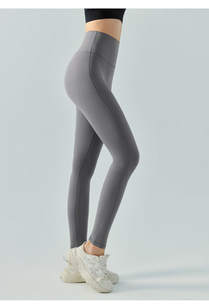 Winter Peach Hip Fitness Pants No Embarrassment Line High Waist Shaping Warm with Velvet Skinny Yoga Pants Women