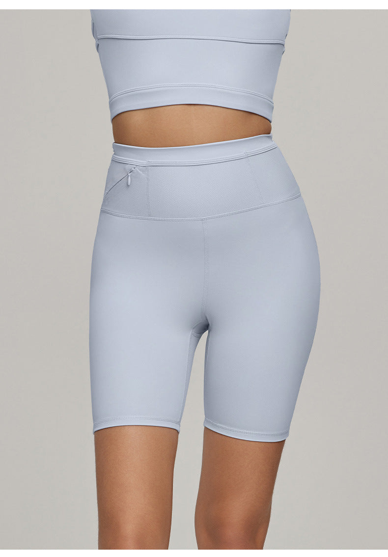 Waist Bag Sports Casual Tights Women High Waist Hip Lift Yoga Shorts Marathon Fitness Shorts