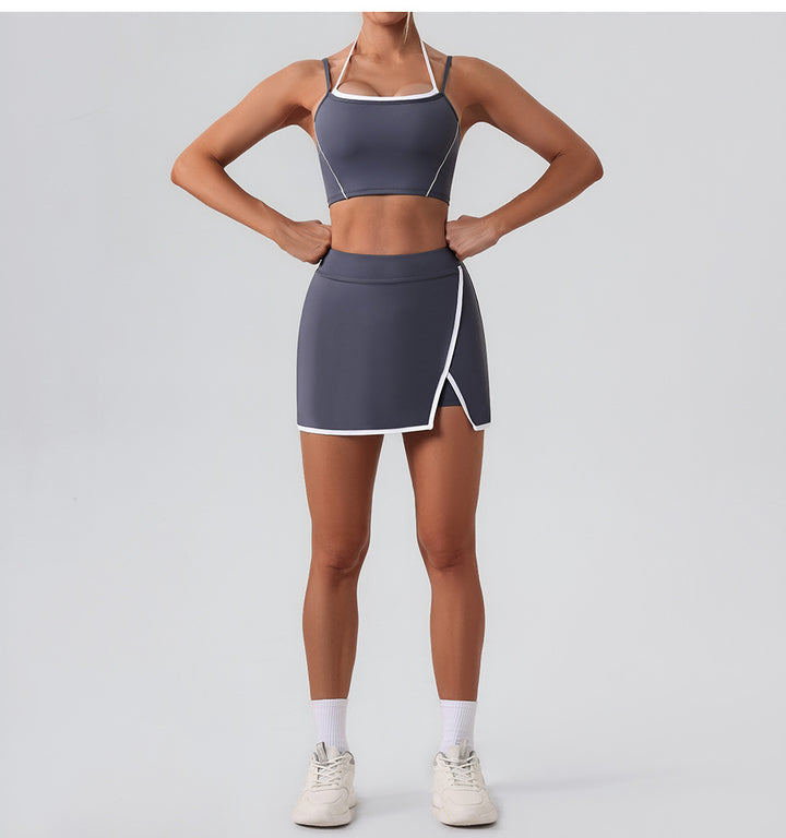 High Waist Yoga Skirts Breathable Mini Culottes Running Fitness Tennis Anti Exposure Sports Tennis Skirt