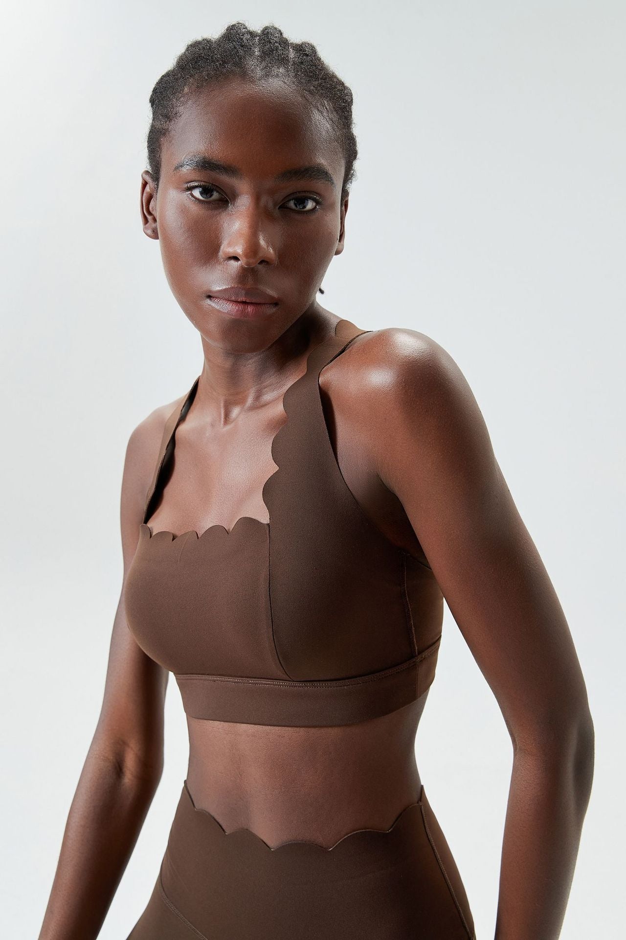 Liquid Glue Small Wave Sports Underwear Women Shockproof Workout Yoga Bra Quick Drying Running Vest