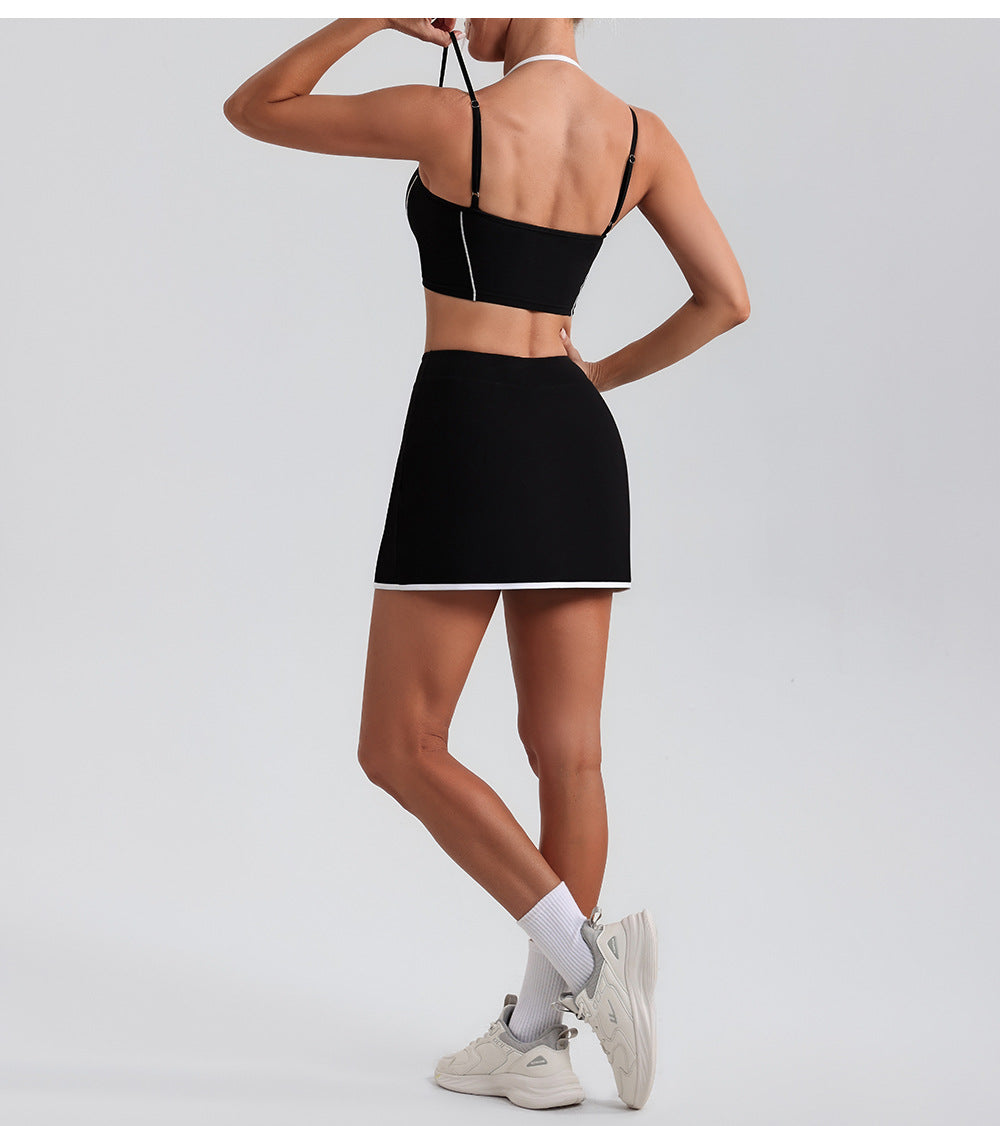 High Waist Yoga Skirts Breathable Mini Culottes Running Fitness Tennis Anti Exposure Sports Tennis Skirt