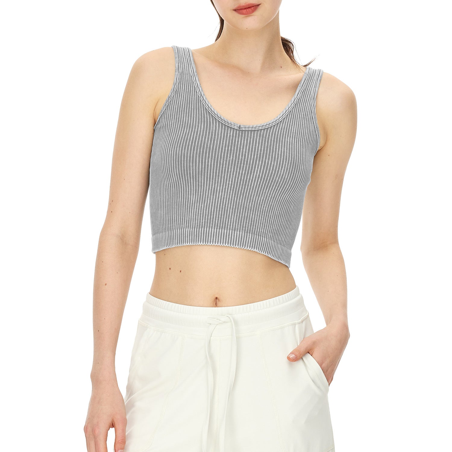 Washed Light Gray without Chest Pad