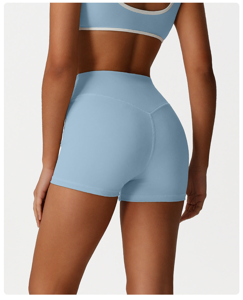 Sports Yoga Bum Lift Shorts Women High Waist Belly Contracting Close Fitting Shorts Outdoor Training Cycling Fitness Shorts