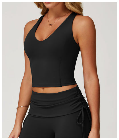 Yoga Vest H Shaped Beauty Back Quick-Drying Workout Top Outdoor Running Exercise Underwear