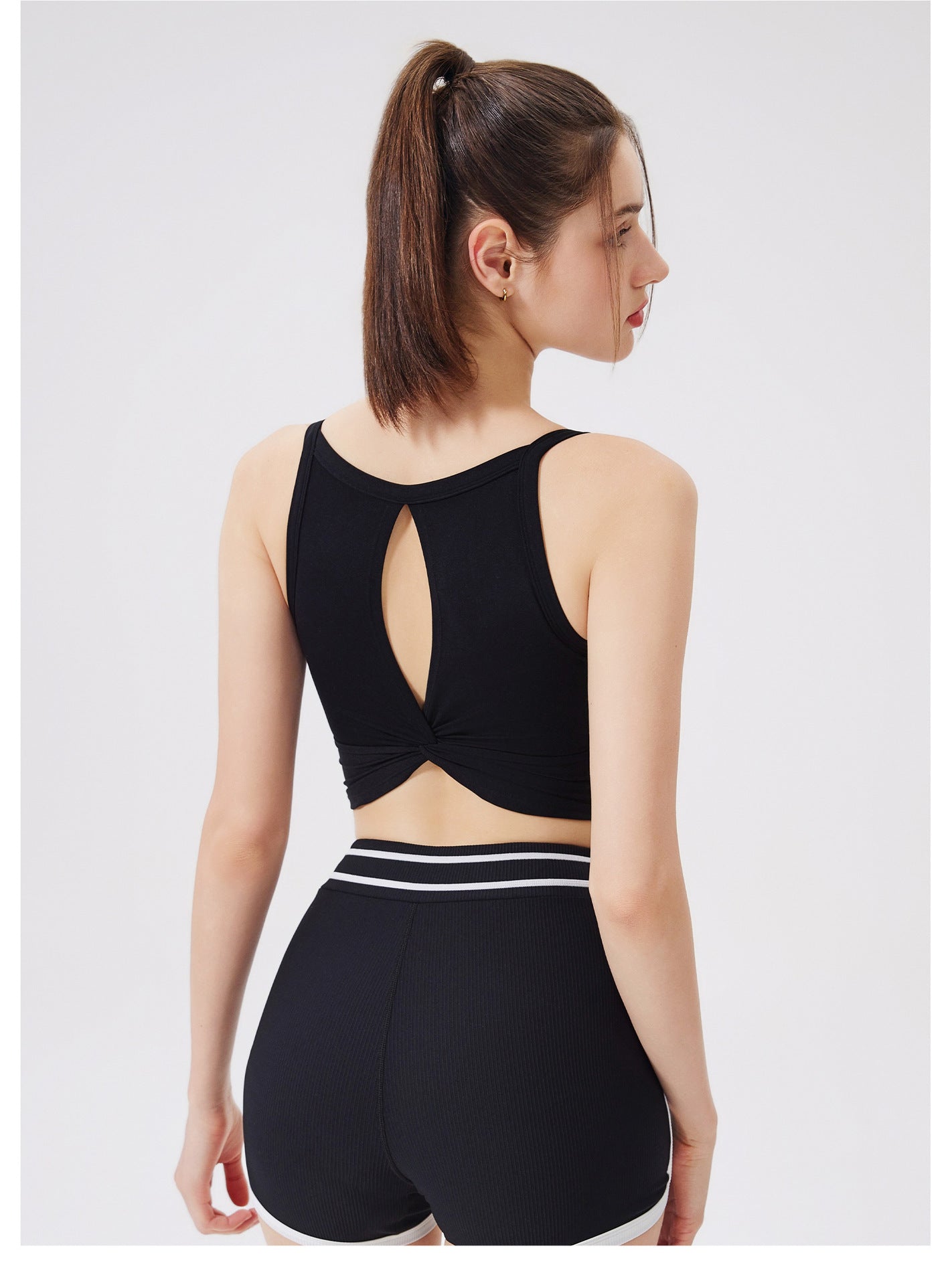 Cloud Sense Knot Beauty Back Yoga Underwear Women Shockproof Yoga Clothing Top Outer Wear Running Bra Workout Yoga Vest