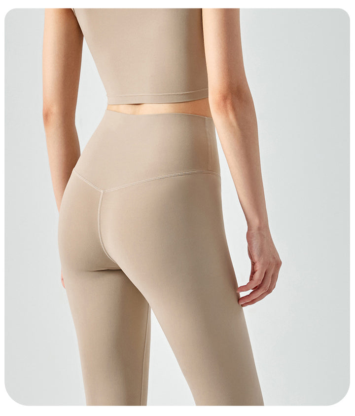 Breathable Nude Feel Tights Peach Hip Fitness Pants Women Sports Hip Lifting Trousers No Size Yoga Pants