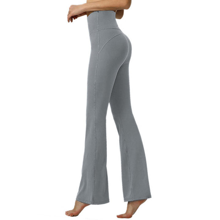 Yoga Pants Women High Waist Hip Lift Pro Tights Training Fitness Nude Feel Quick Drying Flared Sports Pants