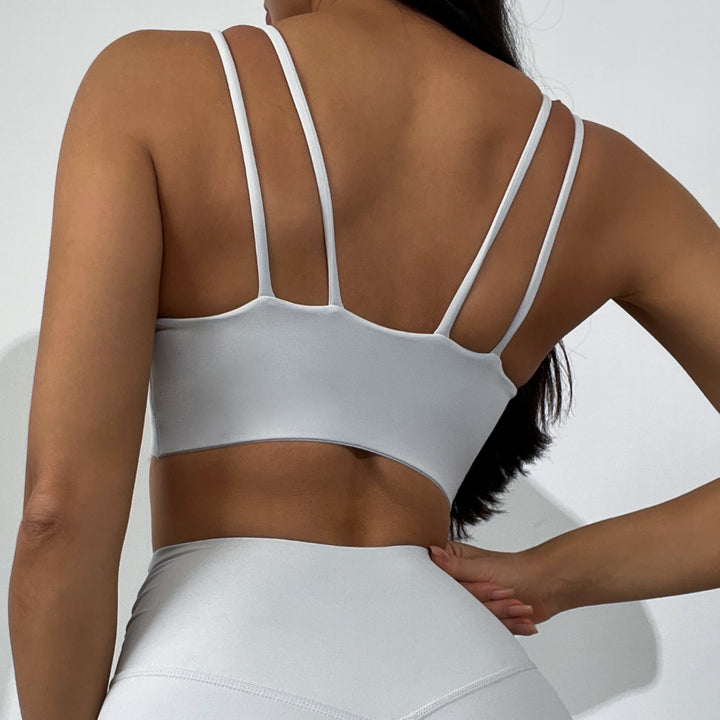 Fitness Clothes Women Suit Camisole Yoga Vest Super Stretch Nude Feel Fabric Tight Sports Bra