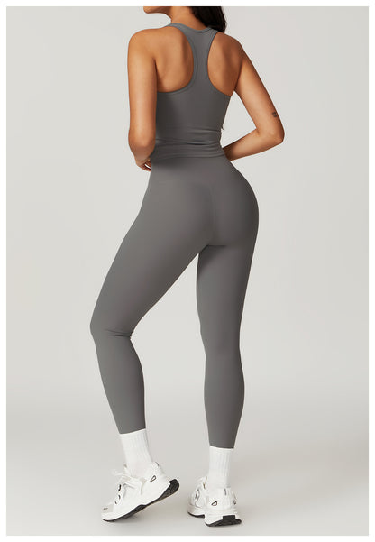 Sollinarry Brushed H Shaped Beauty Back Sports Vest Women Tight Quick Dry Casual Running Fitness Top Yoga Clothes