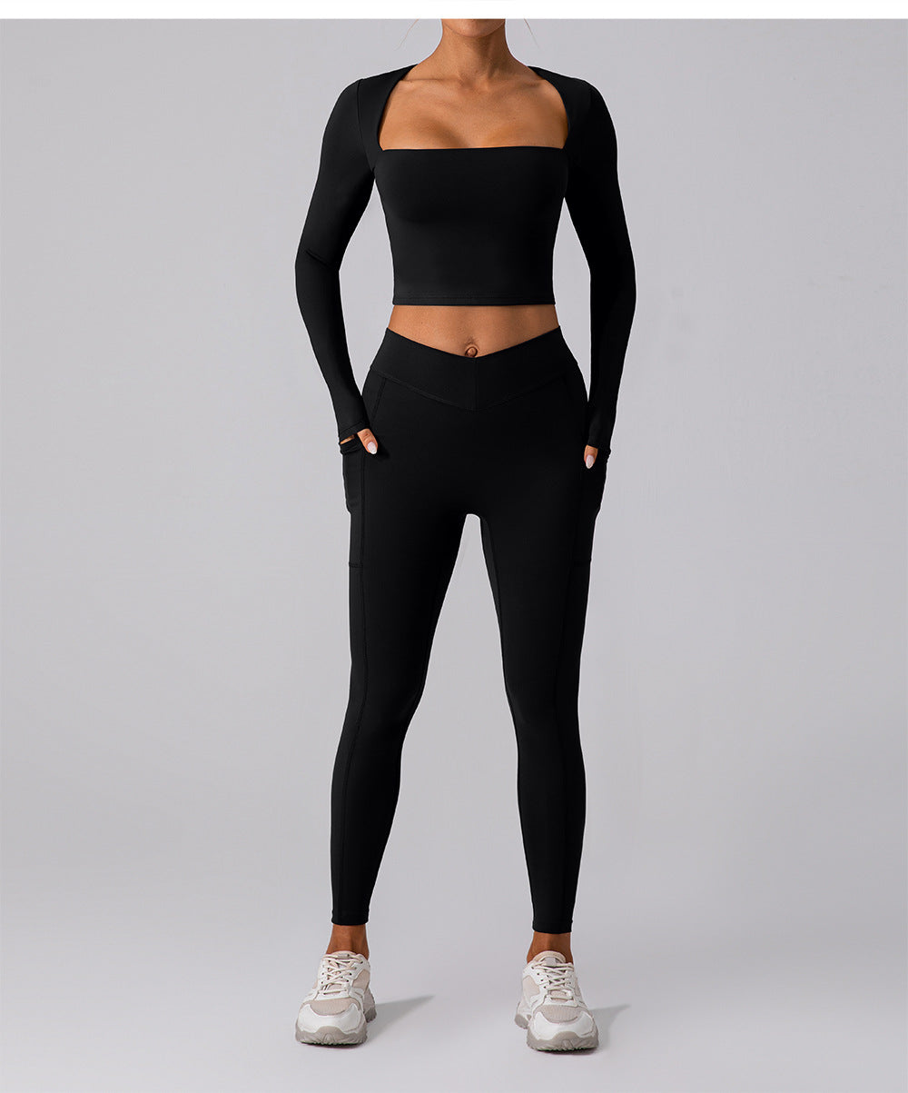 Hip Lifting Nude Feel Yoga Pants Women Body Shaping Belly Contraction Sports Running Fitness Pants Training Slimming Stretch Tights