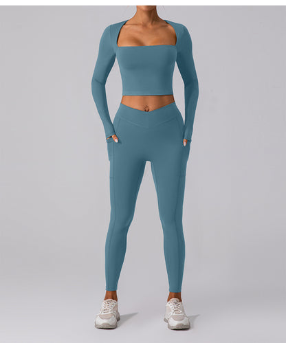 Hip Lifting Nude Feel Yoga Pants Women Body Shaping Belly Contraction Sports Running Fitness Pants Training Slimming Stretch Tights