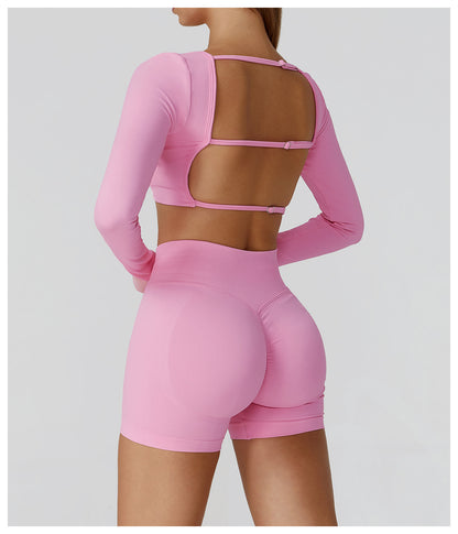 Yoga Long Sleeve Women Sports Running Fitness Clothes