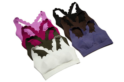 Liquid Glue Small Wave Sports Underwear Women Shockproof Workout Yoga Bra Quick Drying Running Vest