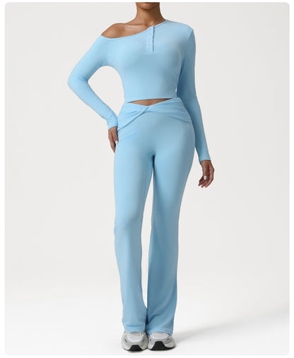 Cross High Waist Micro Pull Yoga Pants Slim Fit Draping Breathable Sports Trousers Running Training Workout Pants