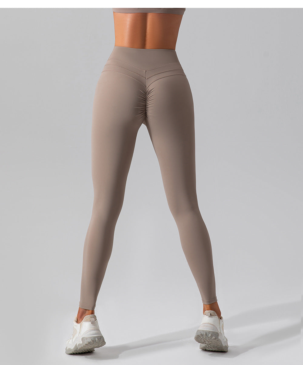 High Waist Shaping Nude Feel Yoga Pants Quick Drying Workout Running Pants Shaping Skinny Workout Pants Women