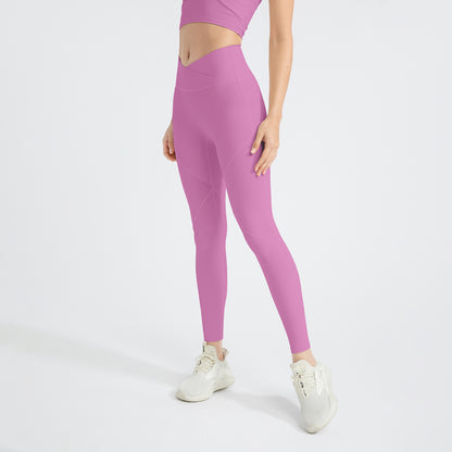 High Waist Hip Lift Skinny Yoga Clothes Seamless Nude Feel Running Sports Peach Fitness Pants