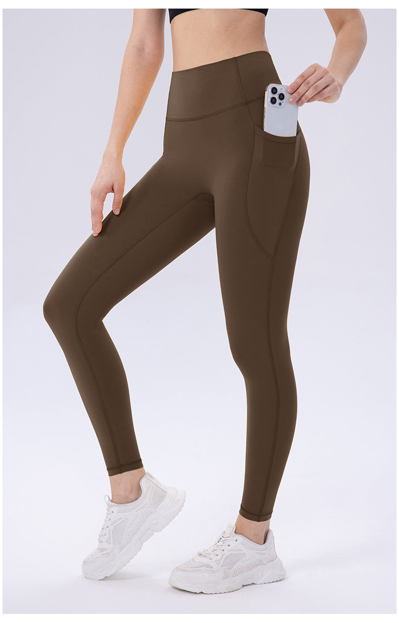 High Waist Yoga Pants Women Quick Drying Skinny Hip Raise Sports Trousers No Embarrassment Line Training Workout Pants