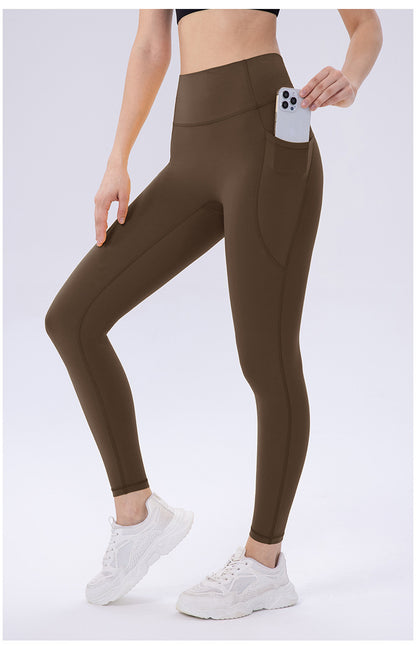 High Waist Yoga Pants Women Quick Drying Skinny Hip Raise Sports Trousers No Embarrassment Line Training Workout Pants