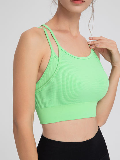 Two Piece Sports Underwear Yoga Workout Clothes Bra Vest