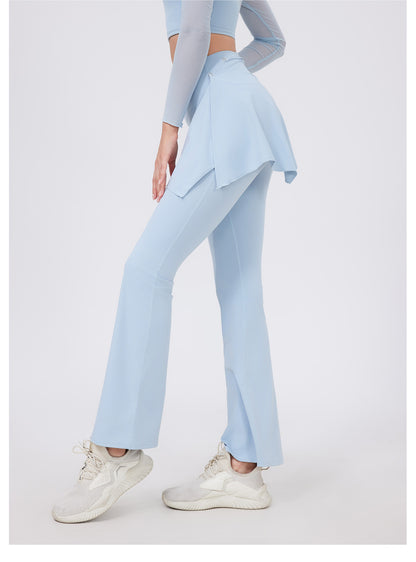 Yoga Pants Blocking Skirt Women Running One Piece Fart Curtain Outer Wear Fitness Sports Short Skirt Fitness Training Thigh Length