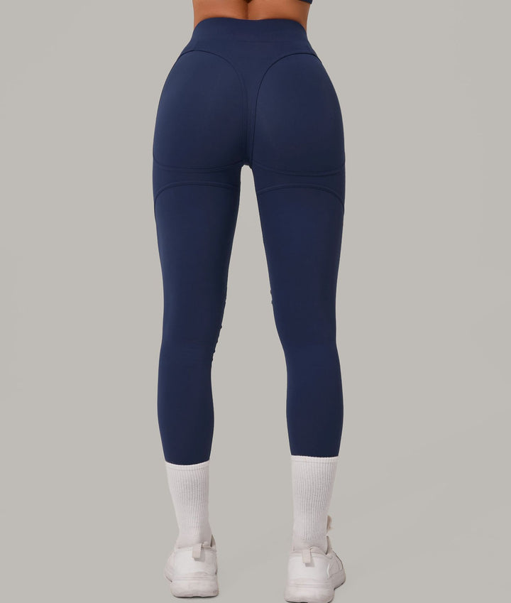 Autumn Sand High Waist Hip Lift Brushed Yoga Pants Running Quick Drying Fitness Pants Waist Slimming Hip Tight Sports Pants