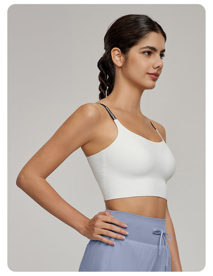 Medium Tenacity Sports Underwear Women One Piece Fixed Cup Yoga Bra Sports Running Workout Beauty Back Bra