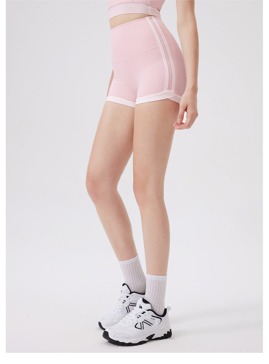 Contrast Color High Waist Peach Hip Lifting Zero Sense Pants No Embarrassment Line Sports Shorts Running Fitness Yoga Pants Women