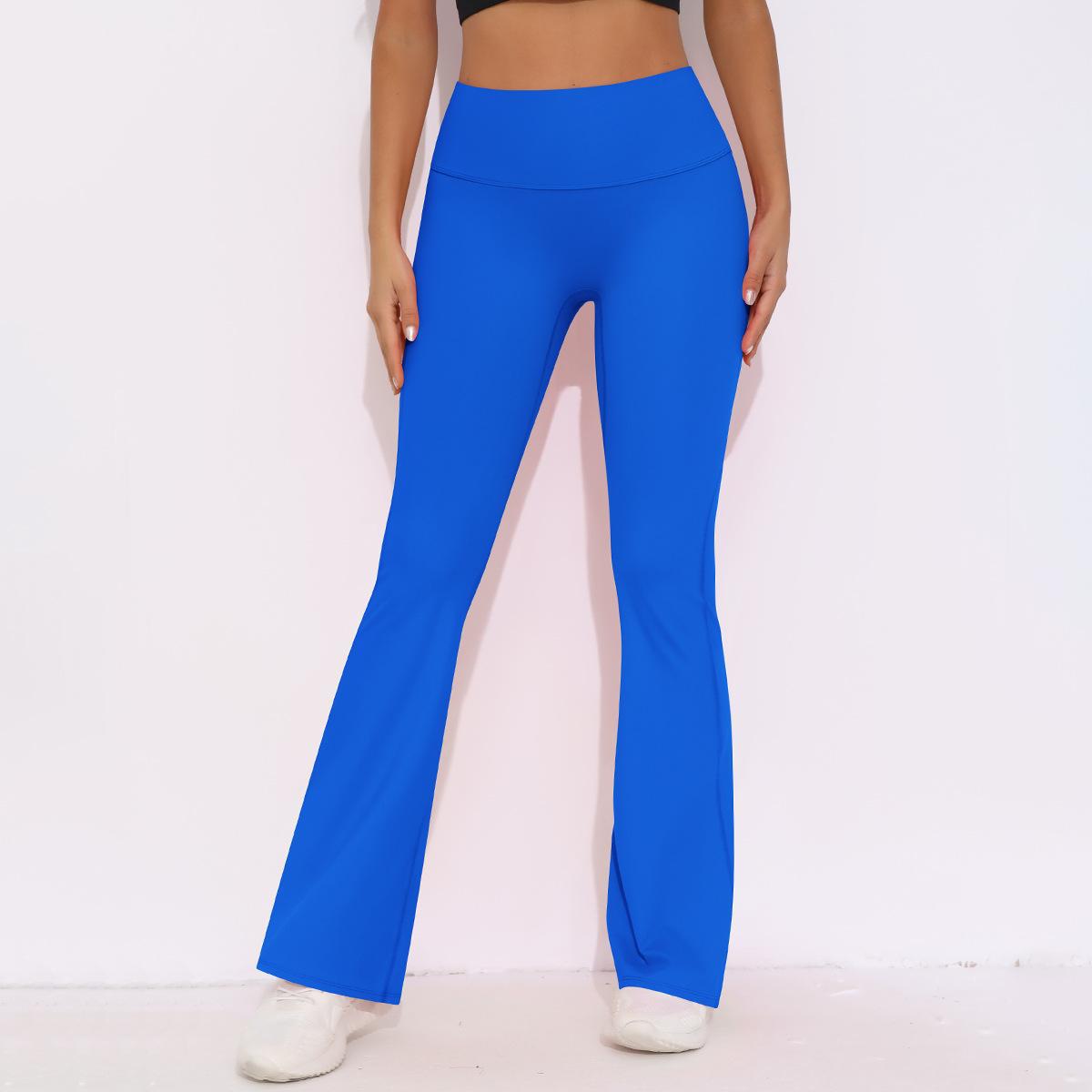 Internet Celebrity Breathable Brushed High Waist Stretch Hip Lift Casual Pocket Wide Leg Cropped Pants Running Fitness Yoga Leggings