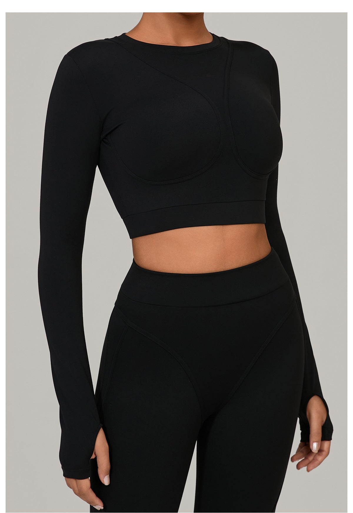 Autumn Sand Brushed Long Sleeve Yoga Clothes High Strength Workout Clothes Pilates Running Sport Long Sleeve Top