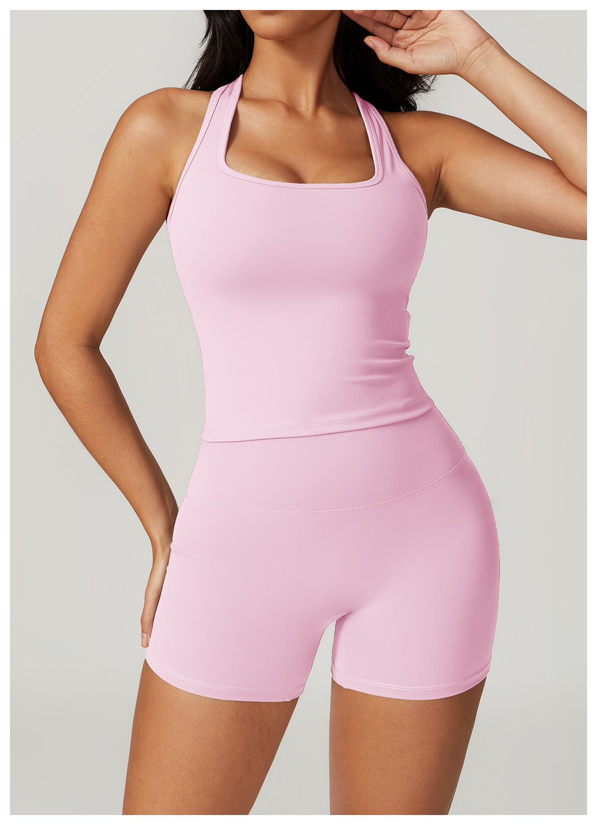 Sollinarry Brushed H Shaped Beauty Back Sports Vest Women Tight Quick Dry Casual Running Fitness Top Yoga Clothes