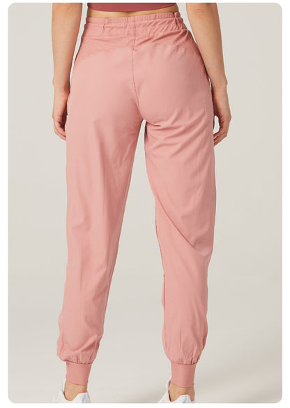 Breathable Loose Quick Drying Track Pants Women Slim Look Running Yoga Pants Cropped Casual Tappered Sweatpants