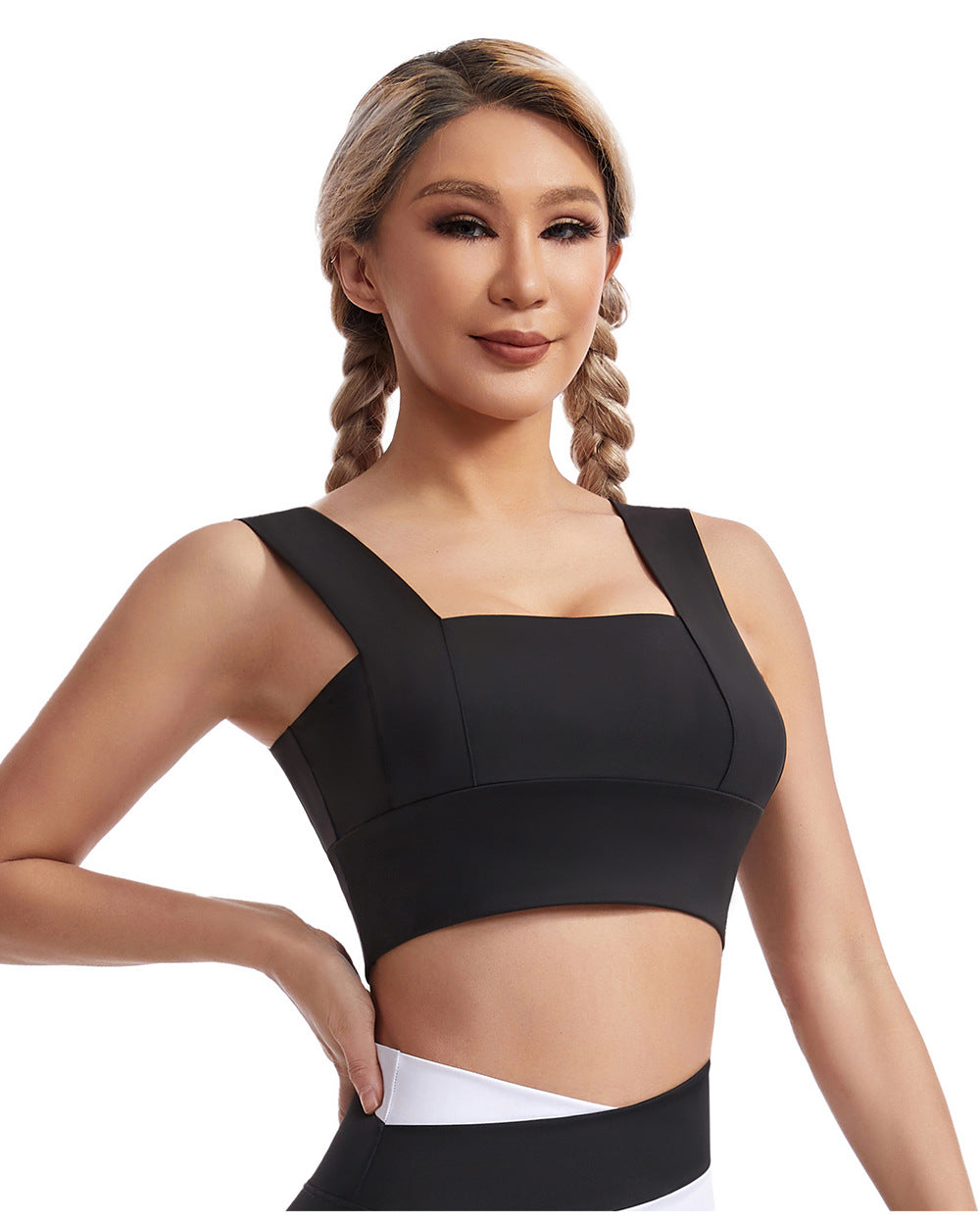 Sports Underwear Women Vest Shockproof Push Up Workout Bra Nude Feel Wireless Beauty Back Yoga Jacket