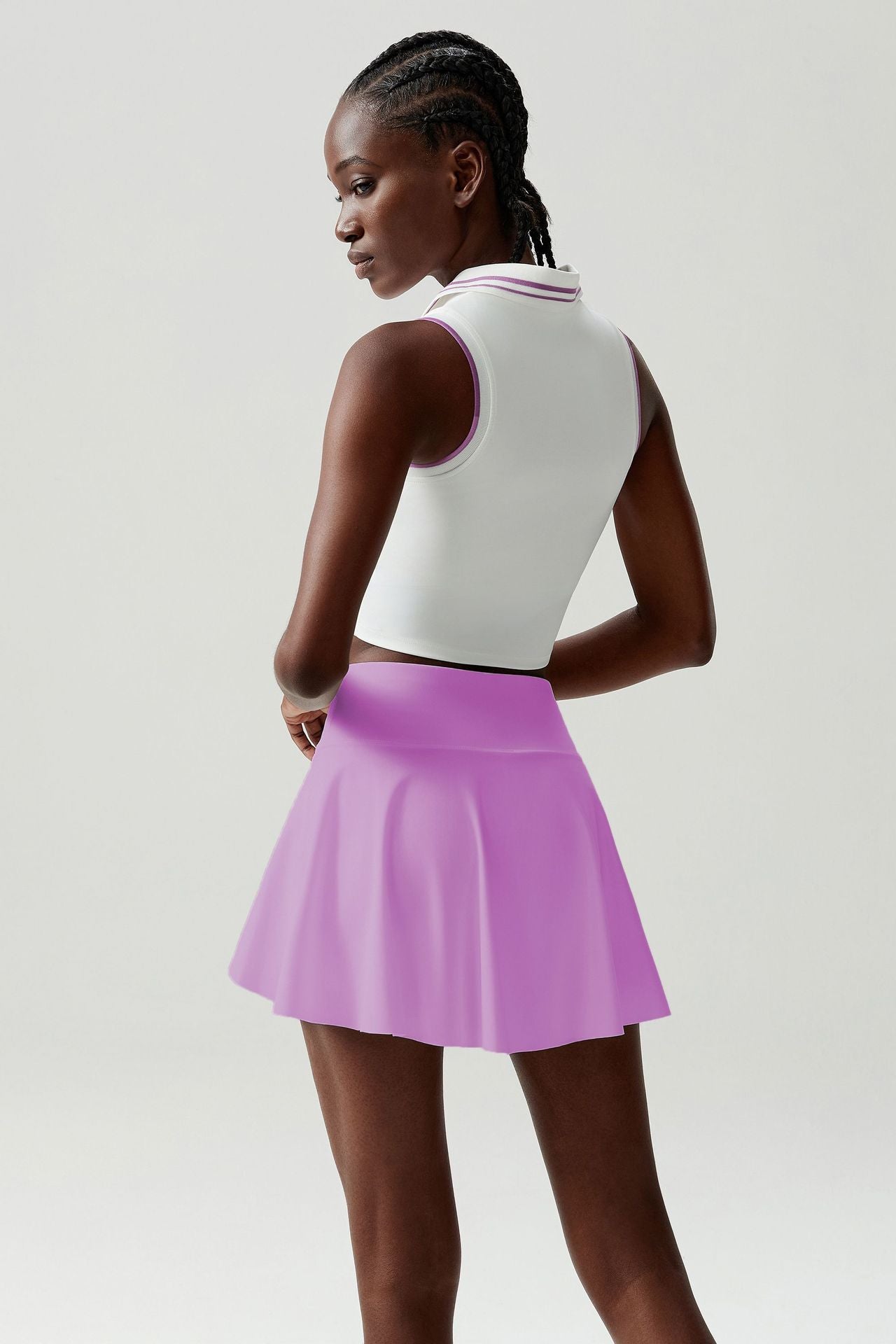 Nude Feel Quick-Drying Tennis Skirt Women Stretch Anti Wardrobe Malfunction Yoga Fitness Running Sports Skirt Women