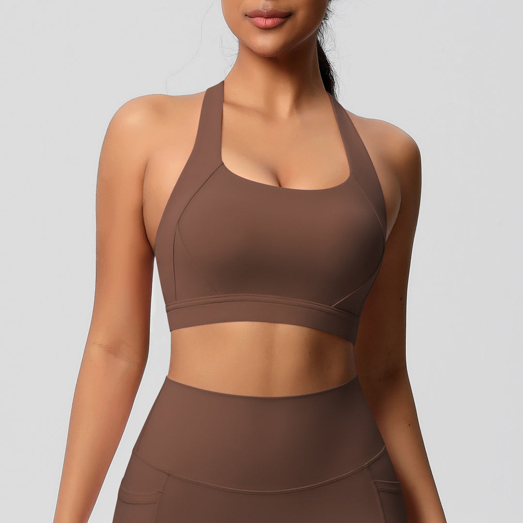 Cloud Sense Tight Yoga Vest Sports Underwear Shockproof High Strength Bra Pilates Running Outdoors Workout Clothes for Women